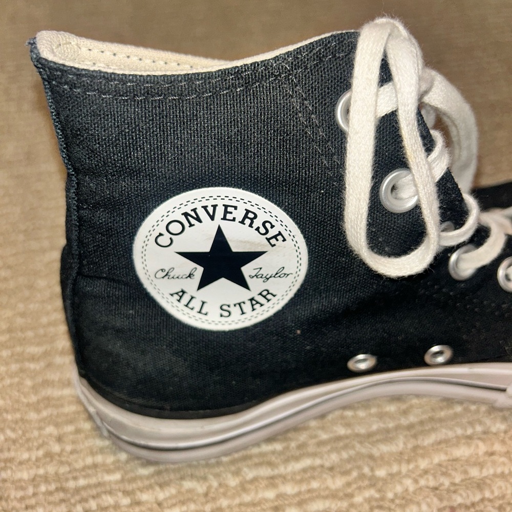 Black Platform Converse Chuck Taylor High Tops (Women’s) - Picture 5 of 5